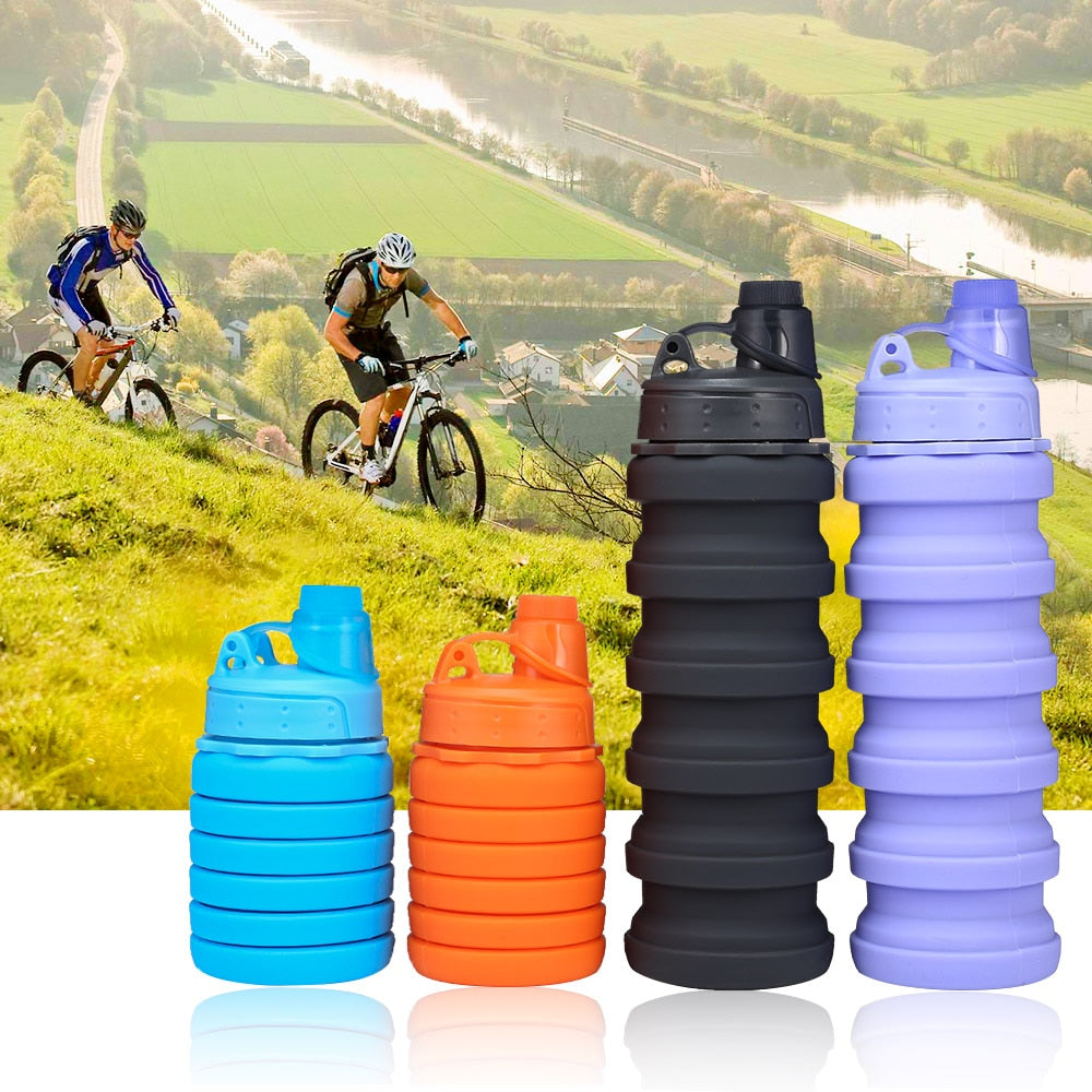 500ml Travel Foldable Water Bottle